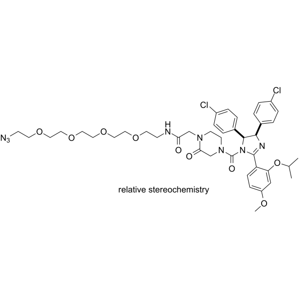 Nutlin-C1-amido-PEG4-C2-N3 Chemische Struktur