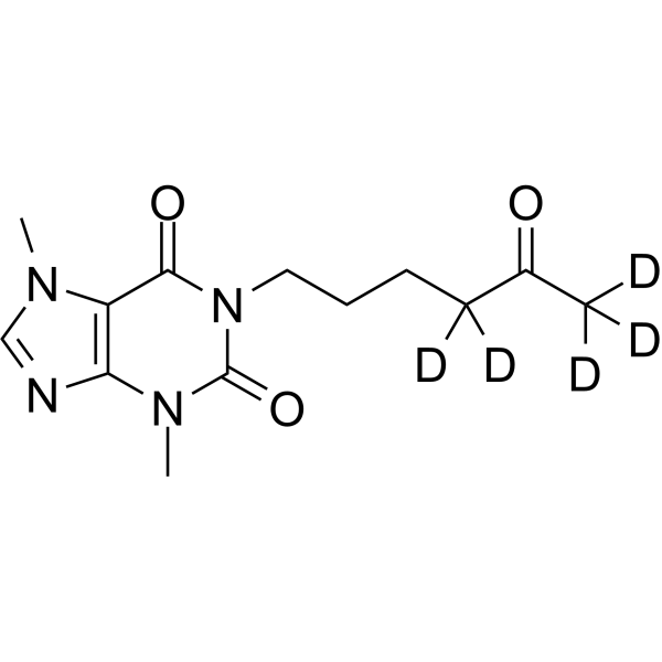 Pentoxifylline-d5  Chemical Structure