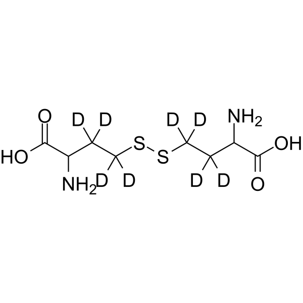 DL-Homocystine-3,3,3',3',4,4,4',4'-d8 Chemische Struktur