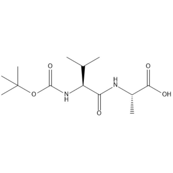 (tert-Butoxycarbonyl)-L-valyl-L-alanine  Chemical Structure