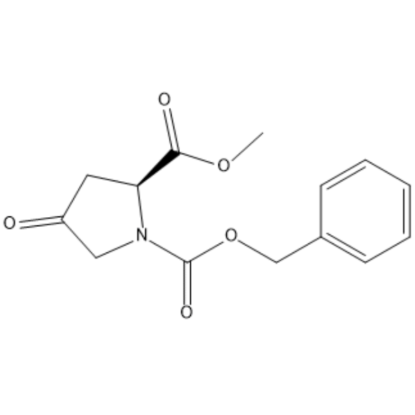 (S)-1-Benzyl 2-methyl 4-oxopyrrolidine-1,2-dicarboxylate  Chemical Structure