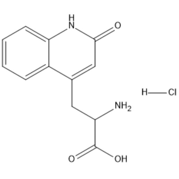 2-Amino-3-(2-oxo-1,2-dihydroquinolin-4-yl)propanoic acid hydrochloride  Chemical Structure