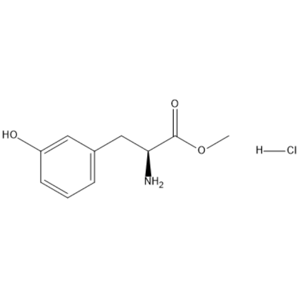 (S)-Methyl 2-amino-3-(3-hydroxyphenyl)propanoate hydrochloride  Chemical Structure