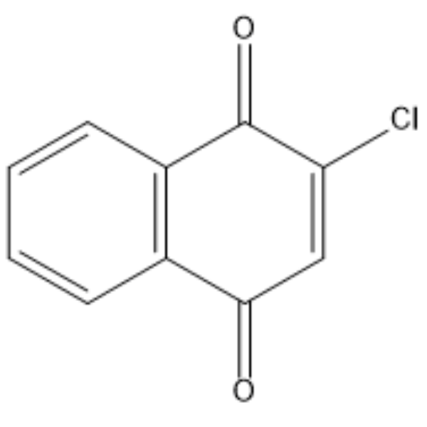 2-Chloro-1,4-naphthoquinone Chemische Struktur