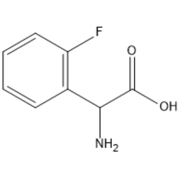 2-Amino-2-(2-fluorophenyl)acetic acid 化学構造