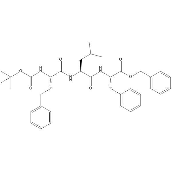 (6S,9S,12S)-Benzyl 12-benzyl-9-isobutyl-2,2-dimethyl-4,7,10-trioxo-6-phenethyl-3-oxa-5,8,11-triazatridecan-13-oate  Chemical Structure