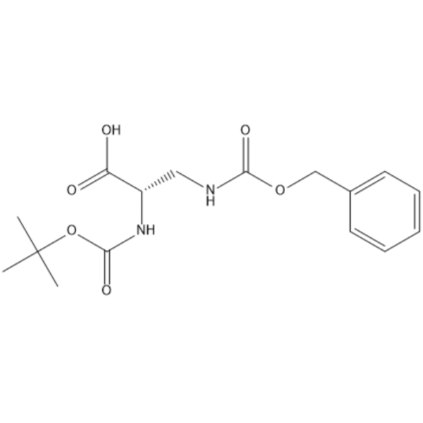 (S)-3-Benzyloxycarbonylamino-2-(Boc-amino)propionic acid 化学構造