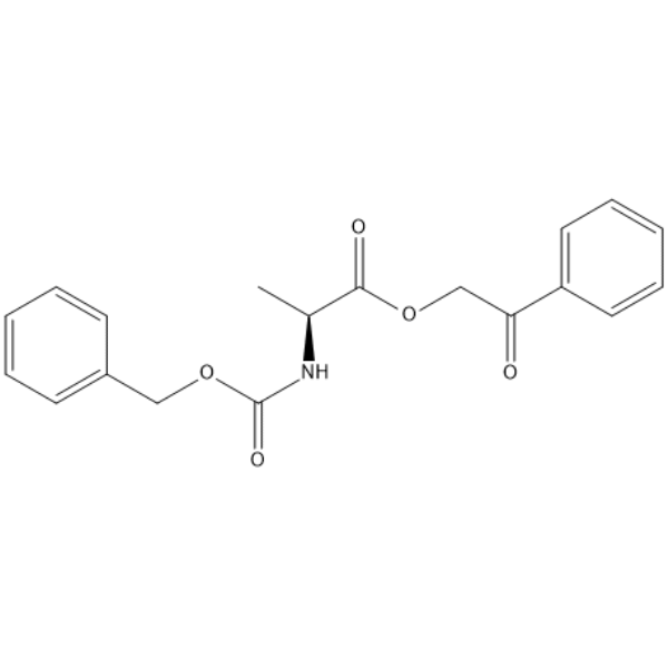 2-Oxo-2-phenylethyl ((benzyloxy)carbonyl)-L-alaninate  Chemical Structure