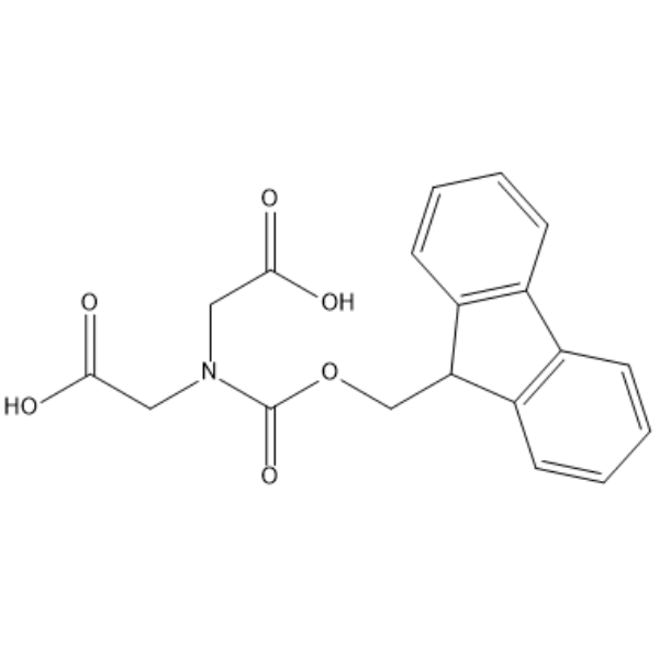 2,2'-((((9H-Fluoren-9-yl)methoxy)carbonyl)azanediyl)diacetic acid  Chemical Structure