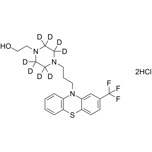 Fluphenazine-d8 dihydrochloride  Chemical Structure