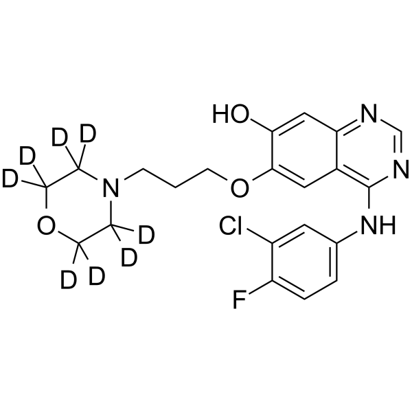 O-Desmethyl gefitinib-d8  Chemical Structure