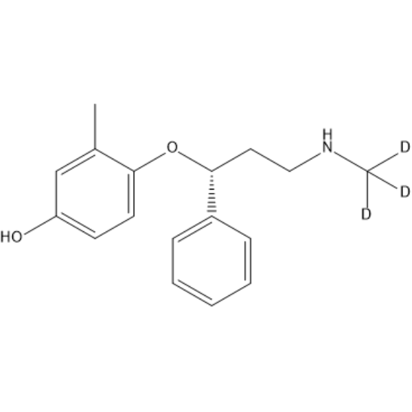 4-Hydroxyatomoxetine-d3 化学構造