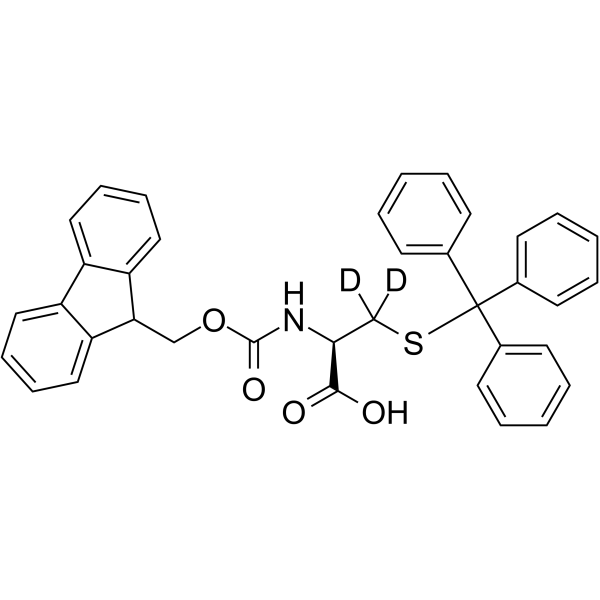 Fmoc-Cys(Trt)-OH-d2  Chemical Structure