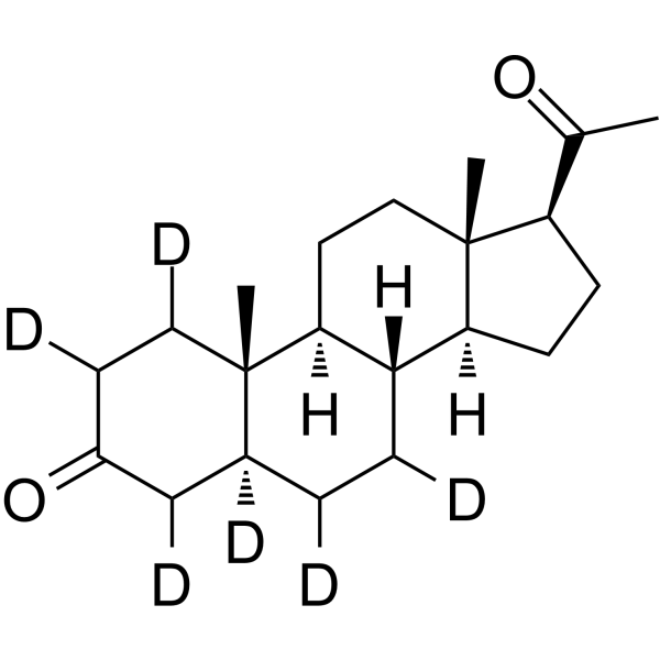 5a-Pregnane-3,20-dione-d6  Chemical Structure