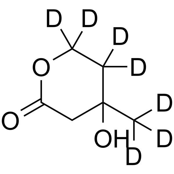 DL-Mevalonolactone-d7  Chemical Structure