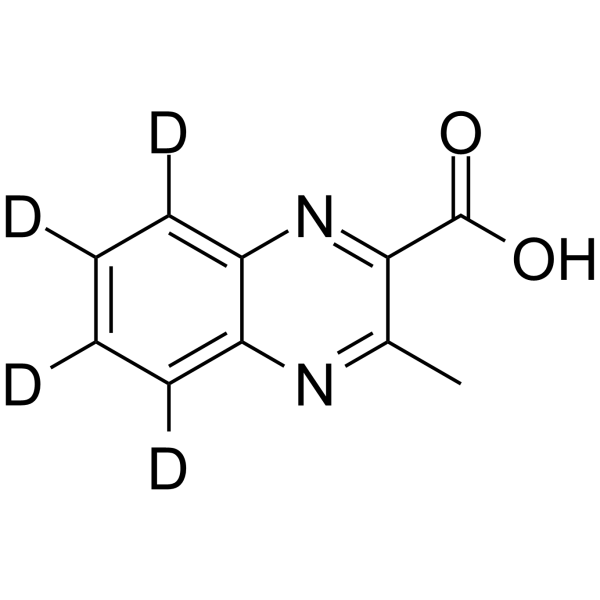 3-Methyl-2-quinoxalinecarboxylic acid-d4  Chemical Structure