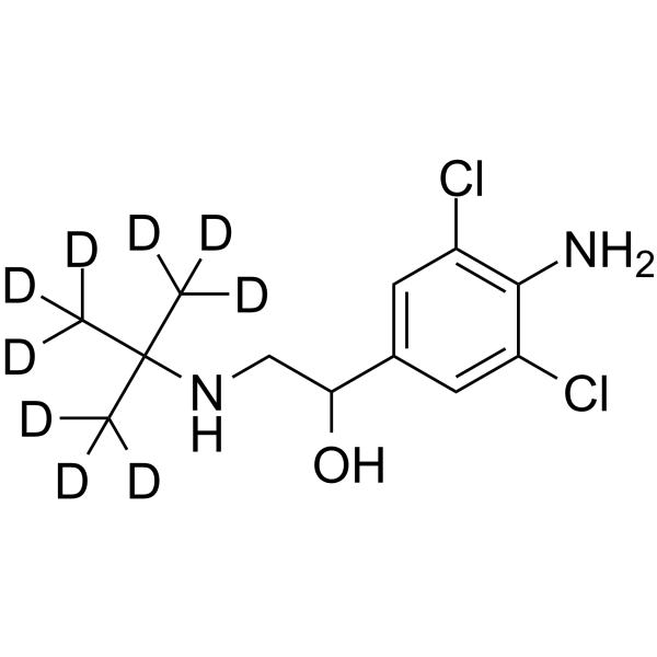 Clenbuterol-d9 化学構造