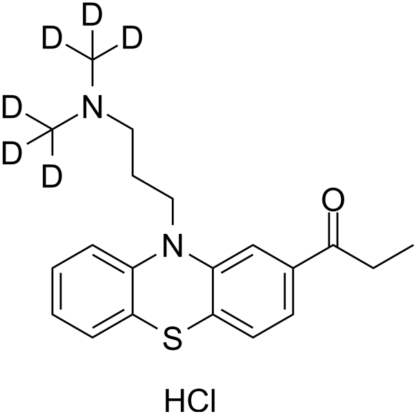 Propionylpromazine-d6 hydrochloride  Chemical Structure