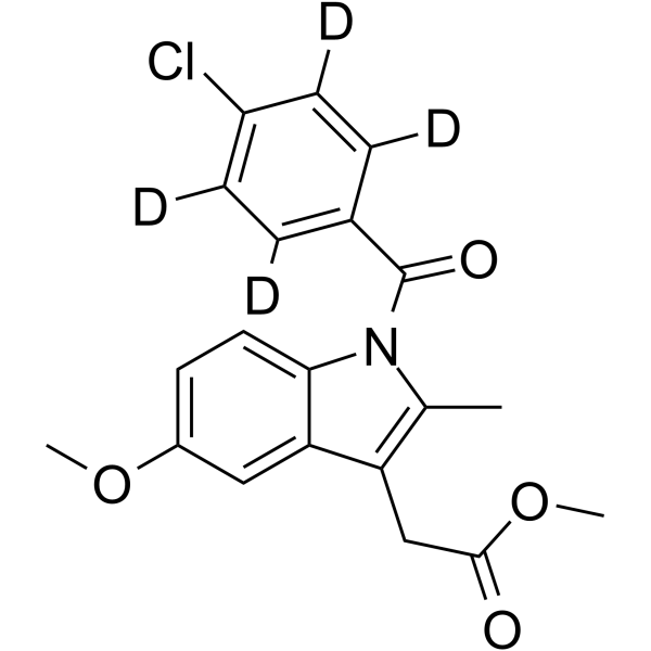 Indomethacin-d4 Methyl Ester  Chemical Structure