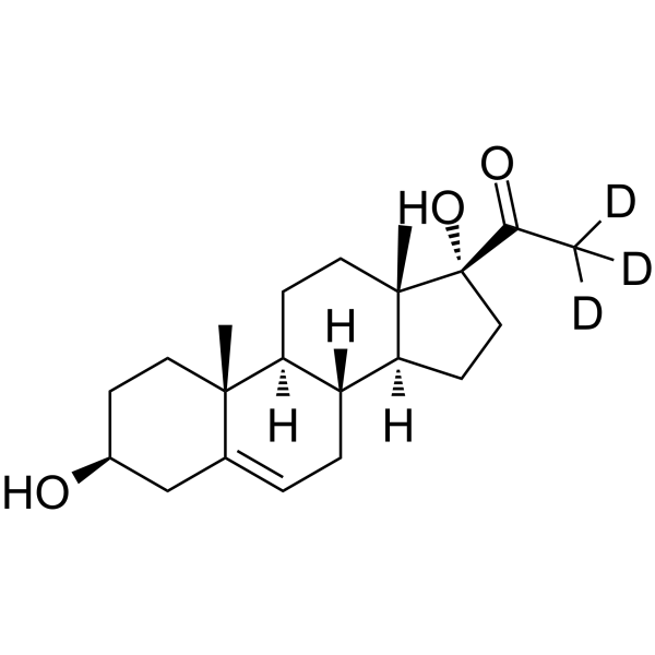 17a-Hydroxypregnenolone-d3  Chemical Structure
