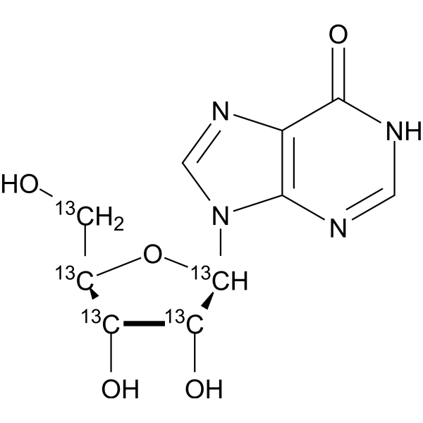 Inosine-13C5  Chemical Structure