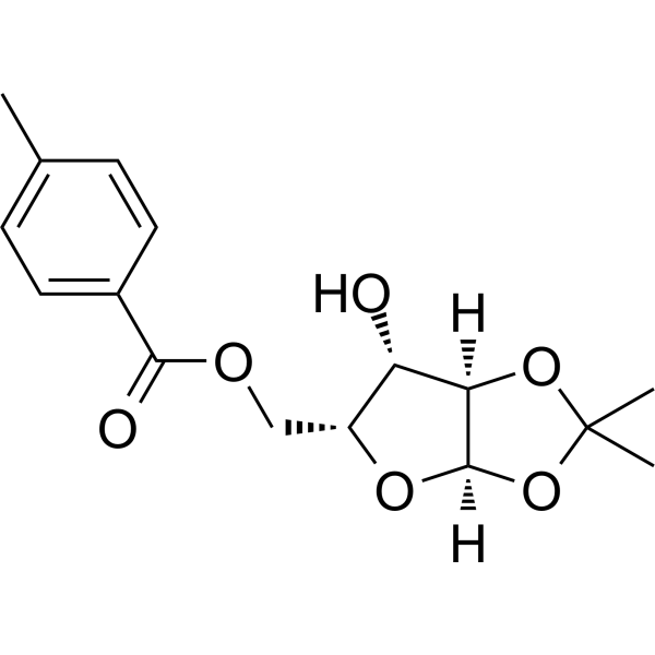 1,2-O-Isopropylidene-5-O-p-toluoyl-a-D-xylofuranose  Chemical Structure