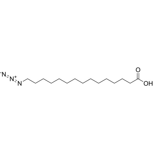 15-Azido-pentadecanoic acid Chemische Struktur