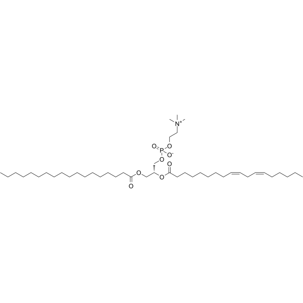 1-Stearoyl-2-linoleoyl-sn-glycero-3-phosphocholine Chemical Structure