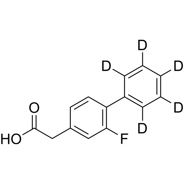 (2-Fluoro-4-biphenyl)acetic acid-d5  Chemical Structure