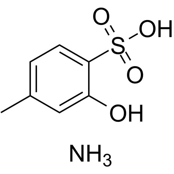 2-Hydroxy-4-methylbenzenesulphonic acid ammonium Chemische Struktur