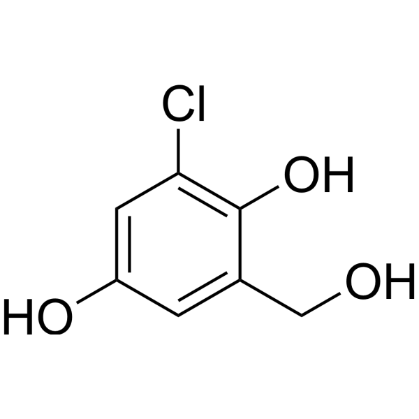 3-Chlorogentisyl alcohol 化学構造