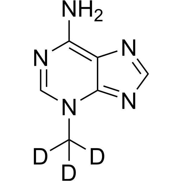 3-Methyladenine-d3 化学構造