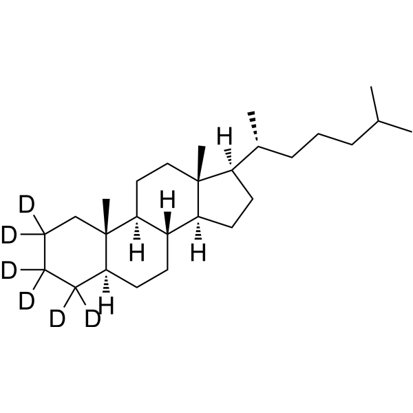 5α-Cholestane-d6 Chemische Struktur