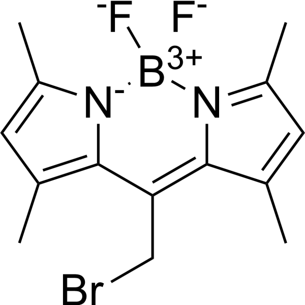 BODIPY 493/503 methyl bromide 化学構造