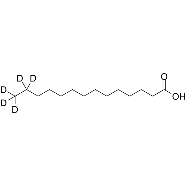 Myristic acid-d5  Chemical Structure