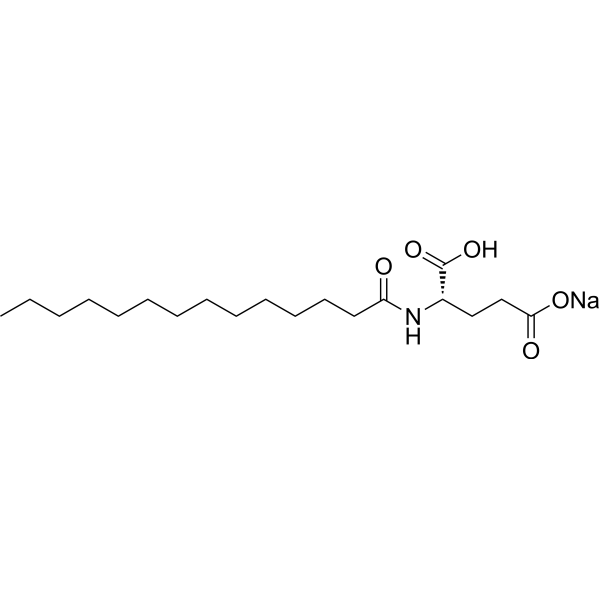 Myristoyl glutamic acid sodium التركيب الكيميائي