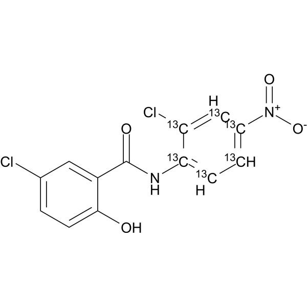 Niclosamide-13C6  Chemical Structure