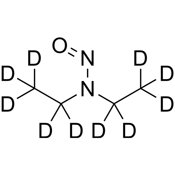 N-Nitrosodiethylamine-d10 化学構造