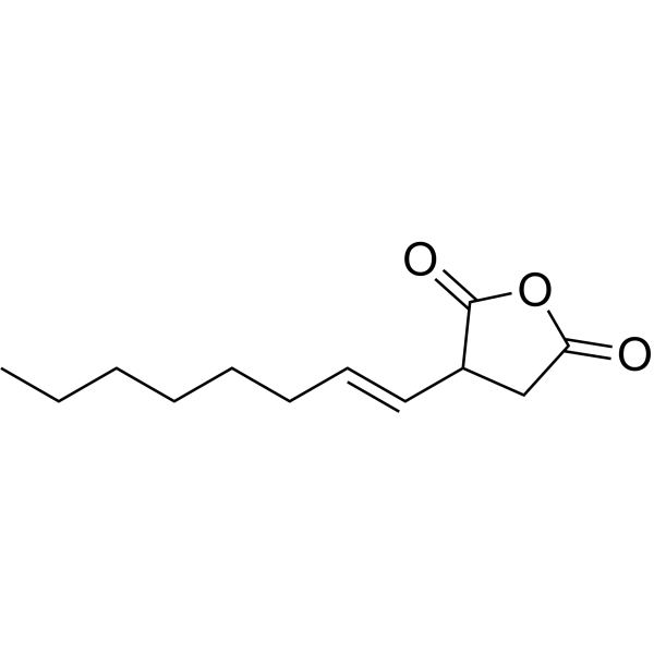Octenyl succinic anhydride 化学構造