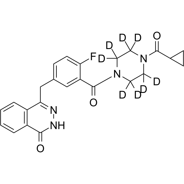 Olaparib-d8 化学構造