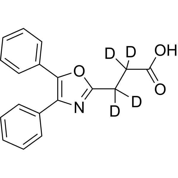 Oxaprozin-d4 化学構造
