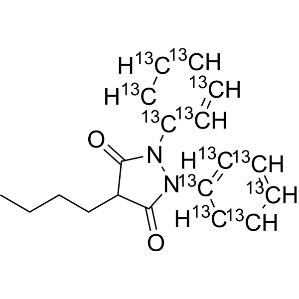 Phenylbutazone-13C12 化学構造