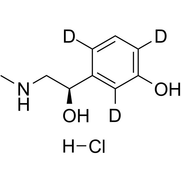 Phenylephrine-2,4,6-d3 hydrochloride  Chemical Structure