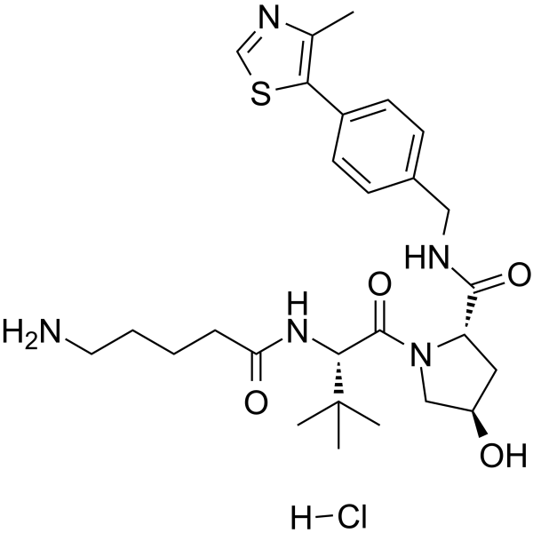 (S,R,S)-AHPC-C4-NH2 hydrochloride  Chemical Structure