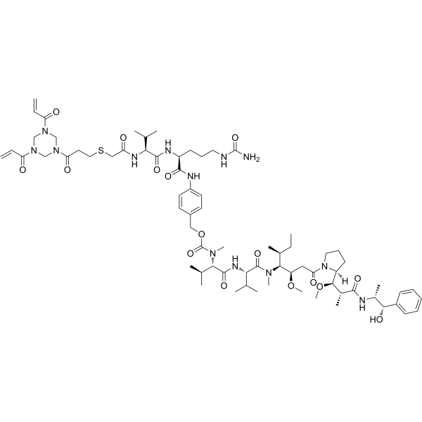 Py-MAA-Val-Cit-PAB-MMAE  Chemical Structure