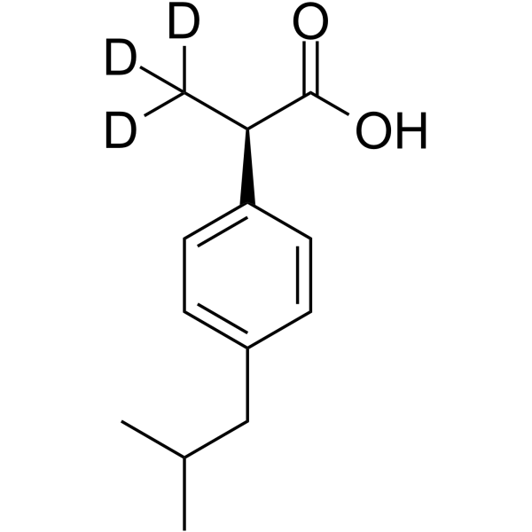 (R)-(-)-Ibuprofen-d3  Chemical Structure