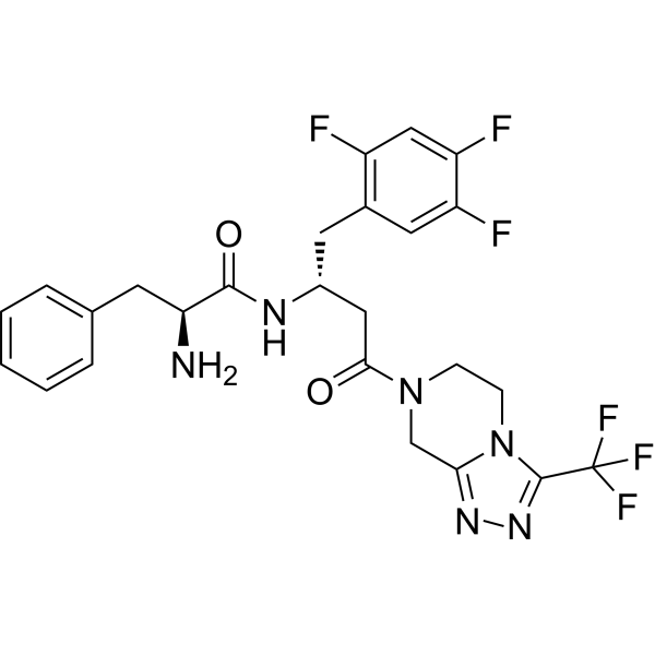 Sitagliptin fenilalanil  Chemical Structure