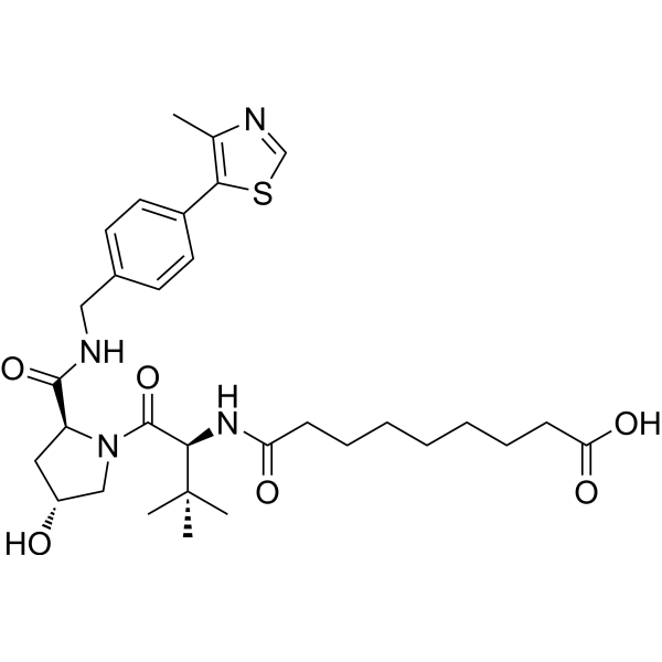 (S,R,S)-AHPC-amido-C7-acid 化学構造