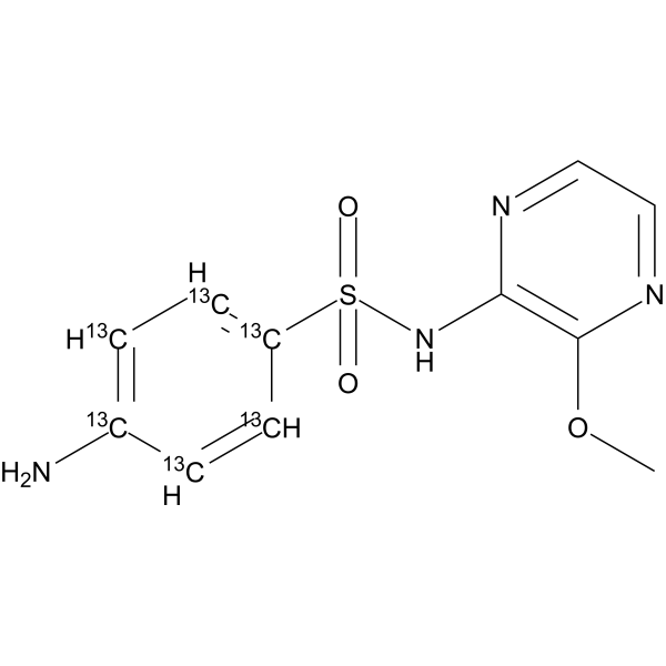 Sulfalene-13C6  Chemical Structure