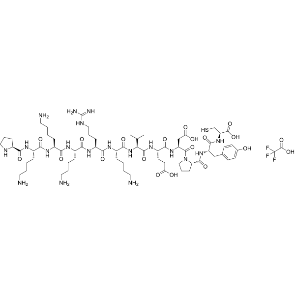 SV40 T-Ag-derived NLS peptide TFA  Chemical Structure